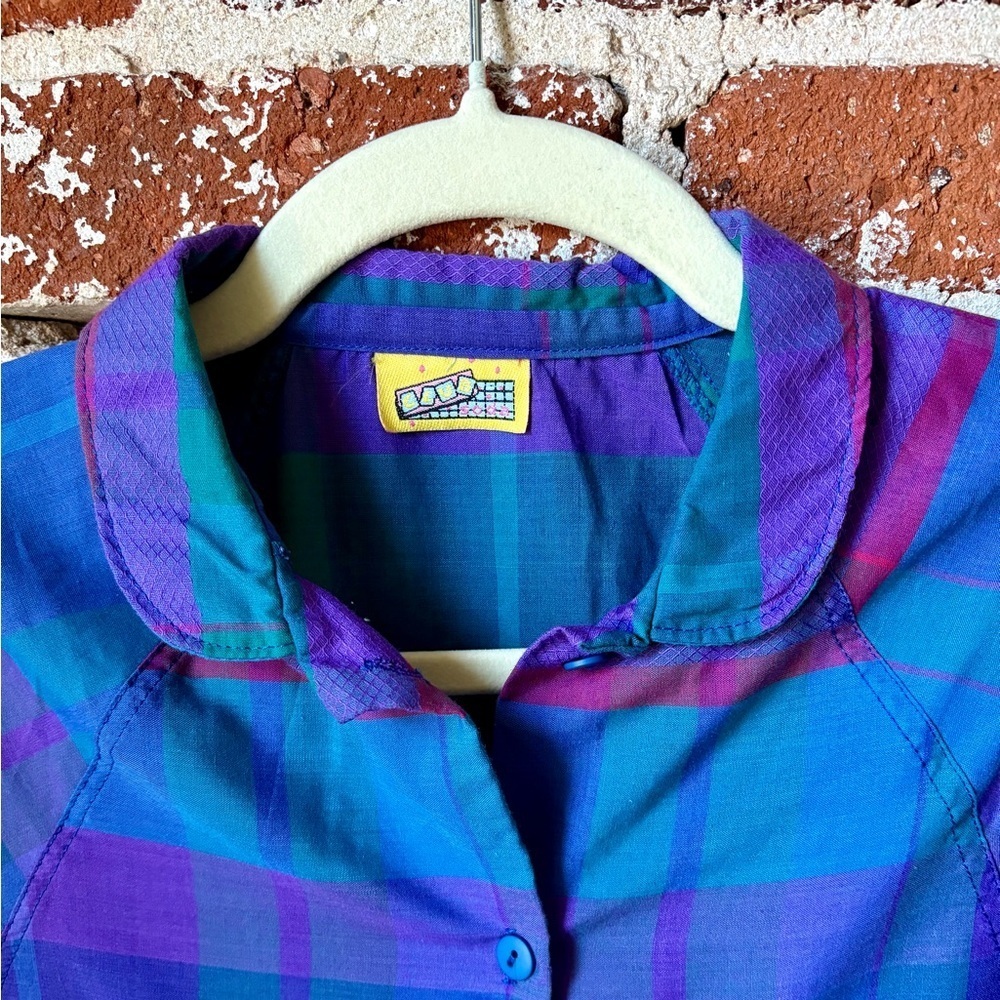 Vintage Club Soda multi color button down top - Picture 3 of 7